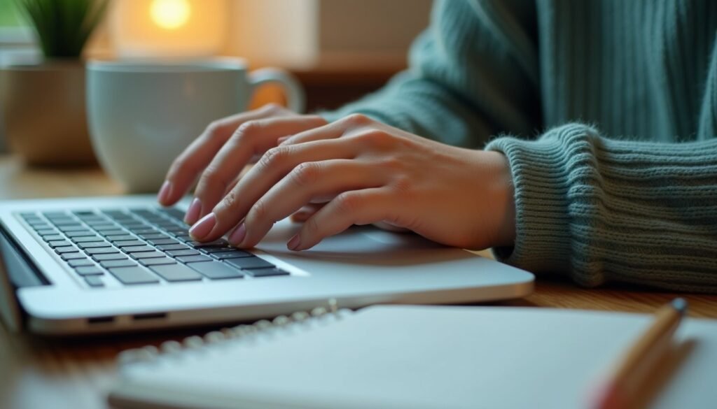 Typing cozy workpace